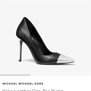 Michael Kors Black and Silver Heels